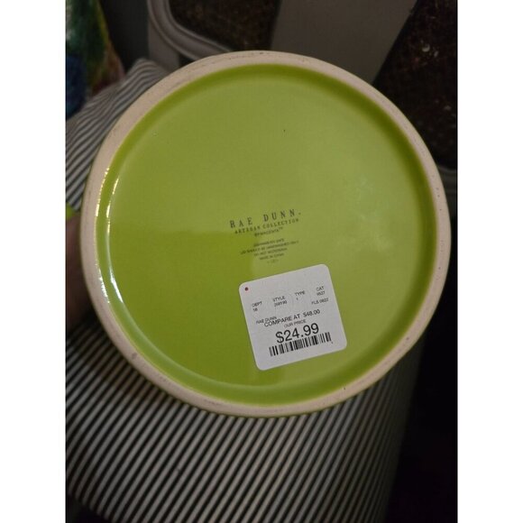 NWT Rae Dunn Deadly Poison Green Chubby Canister Halloween HTF - Picture 9 of 10